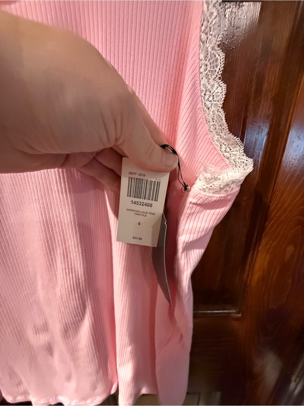 Disney Pink Winnie the Pooh Lace-Trim Tank - Picture 4 of 8